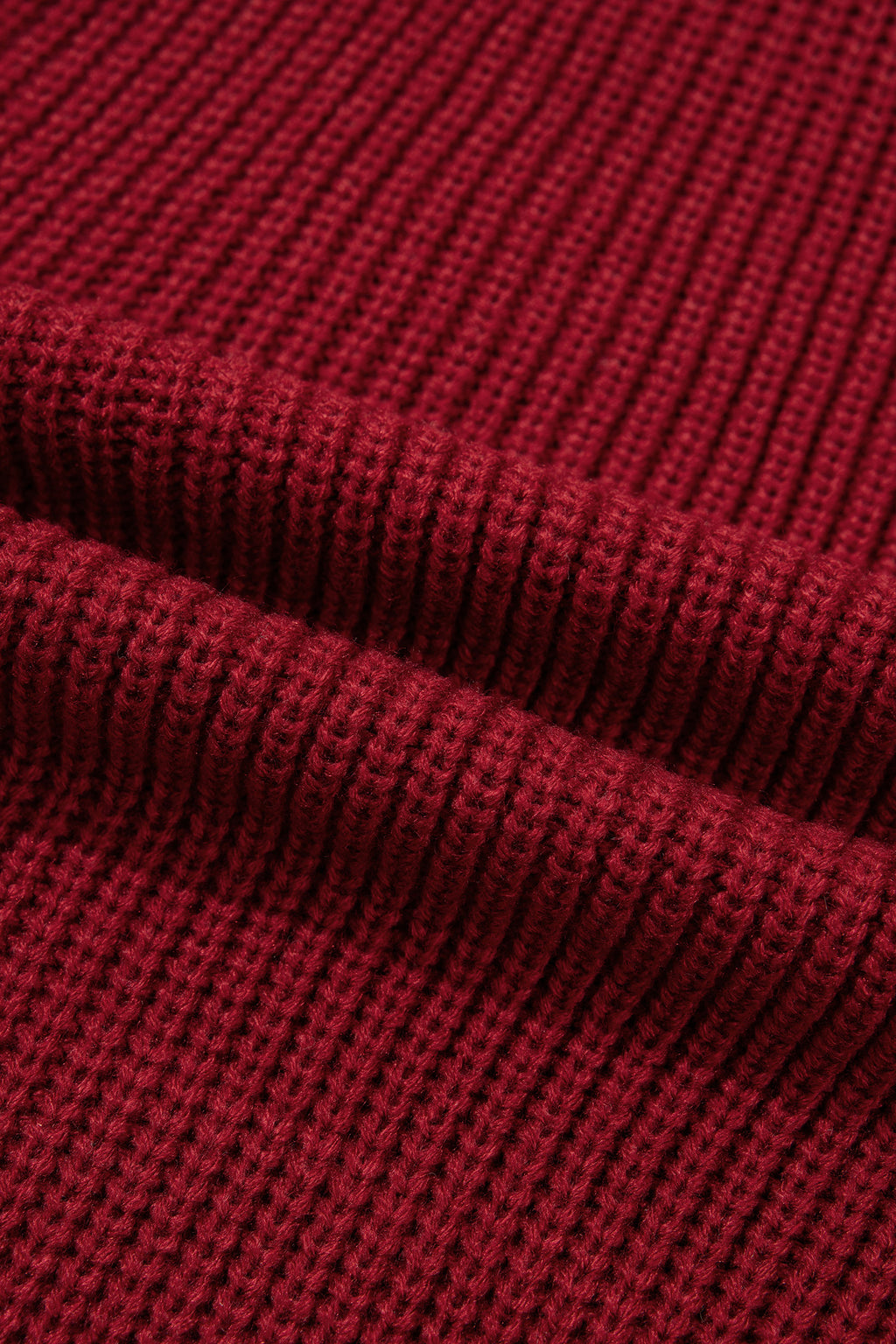 Red Dahlia Solid Color Knit Oversized Button Front Sweater Cardigan